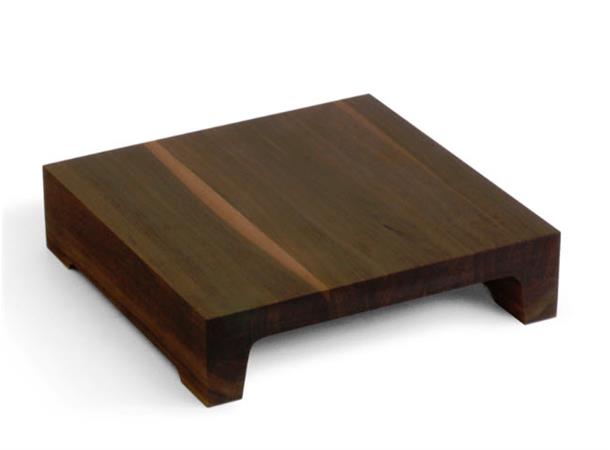 Buffetblokk S 325x325x80mm Valnøtt Heltre - Næringsmiddelgodkjent